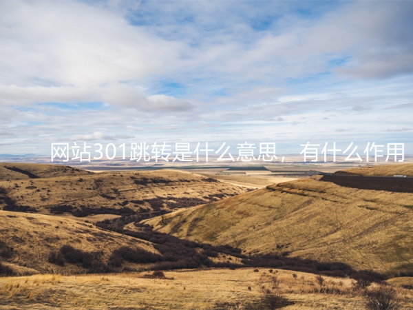 網(wǎng)站301跳轉(zhuǎn)是什么意思，有什么作用？